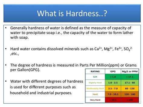 hardness of water study pdf